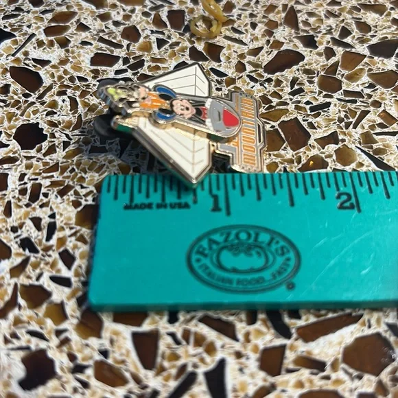 Disney Pin Mickey Mouse & Goofy Space Mountain Slider Pin 2008 - Picture 15 of 16